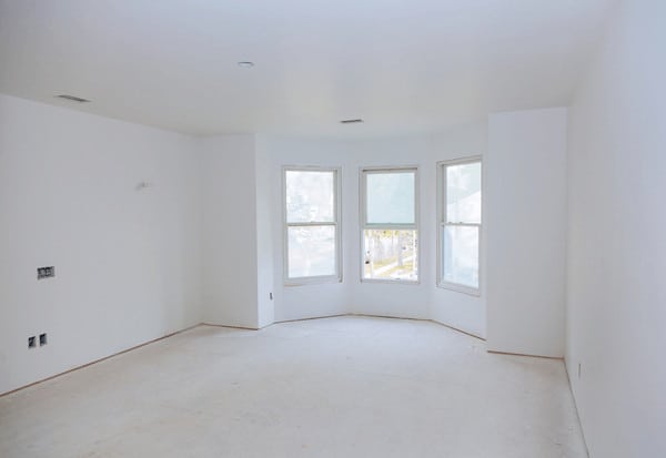 Empty room in new house